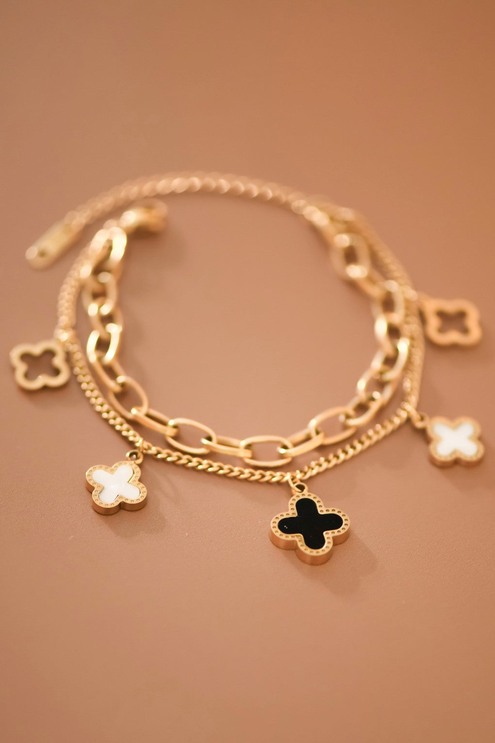 The Margaux Clover Charm Bracelet
