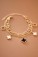 The Margaux Clover Charm Bracelet