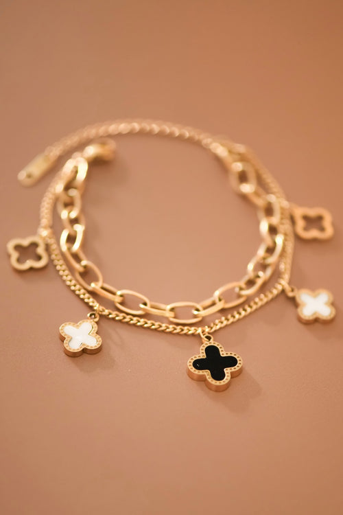 The Margaux Clover Charm Bracelet