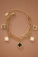 The Margaux Clover Charm Bracelet