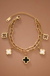 The Margaux Clover Charm Bracelet