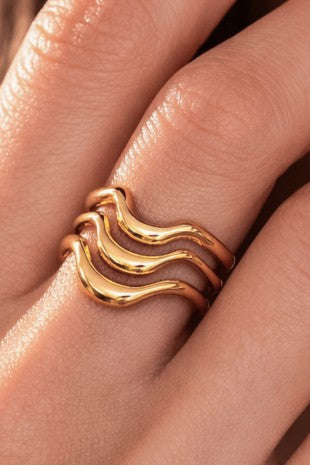 The Ondine Wave Ring