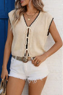 The Maren Tie-Front Sweater Vest