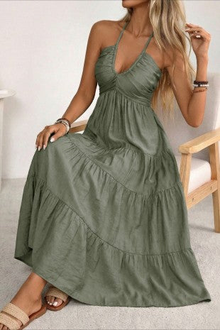 The Selah Halter Maxi Dress