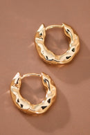 The Elara Hammered Hoops
