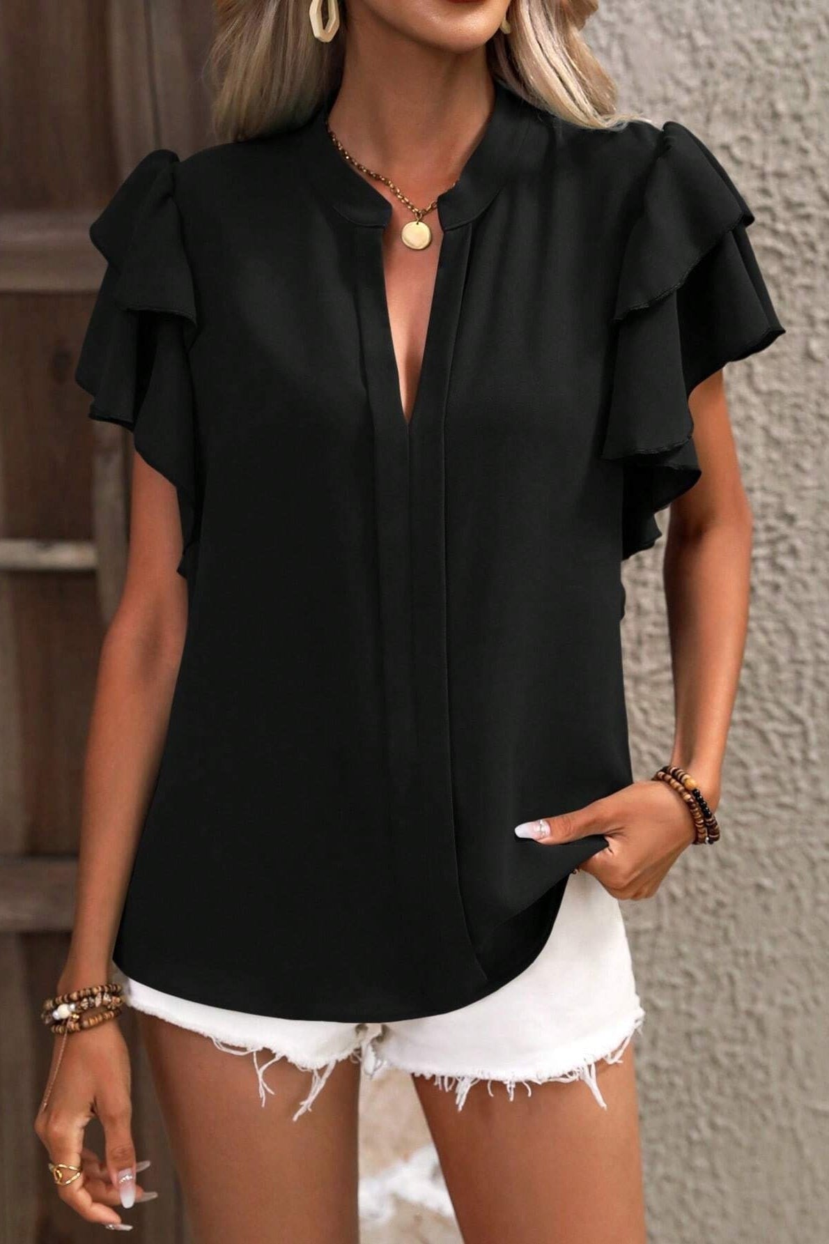 The Celeste Ruffle Blouse