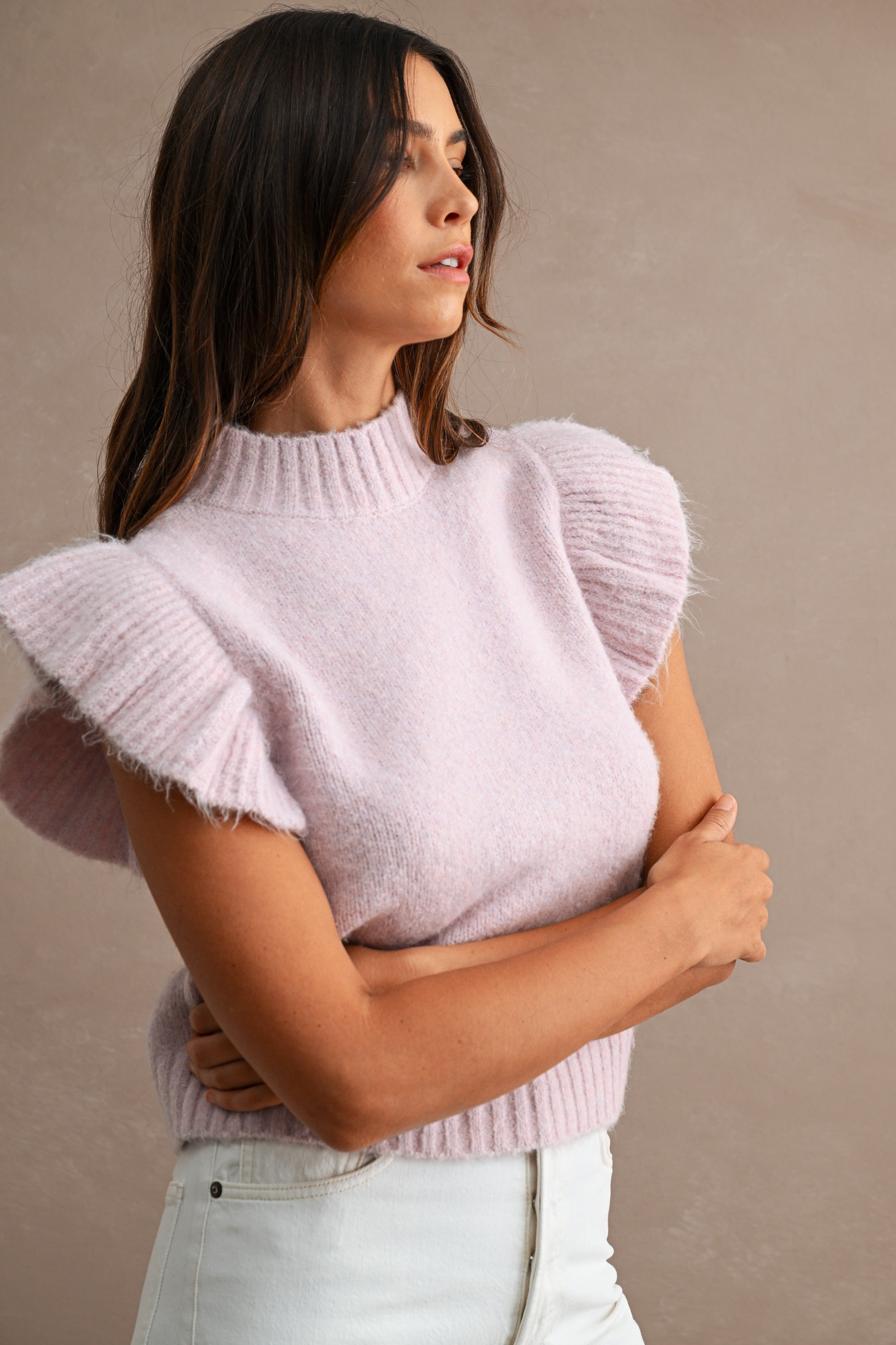 The Elowen Ruffle Sweater