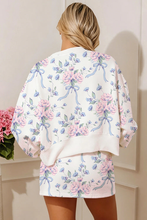 The Rosalie Floral Bow Set