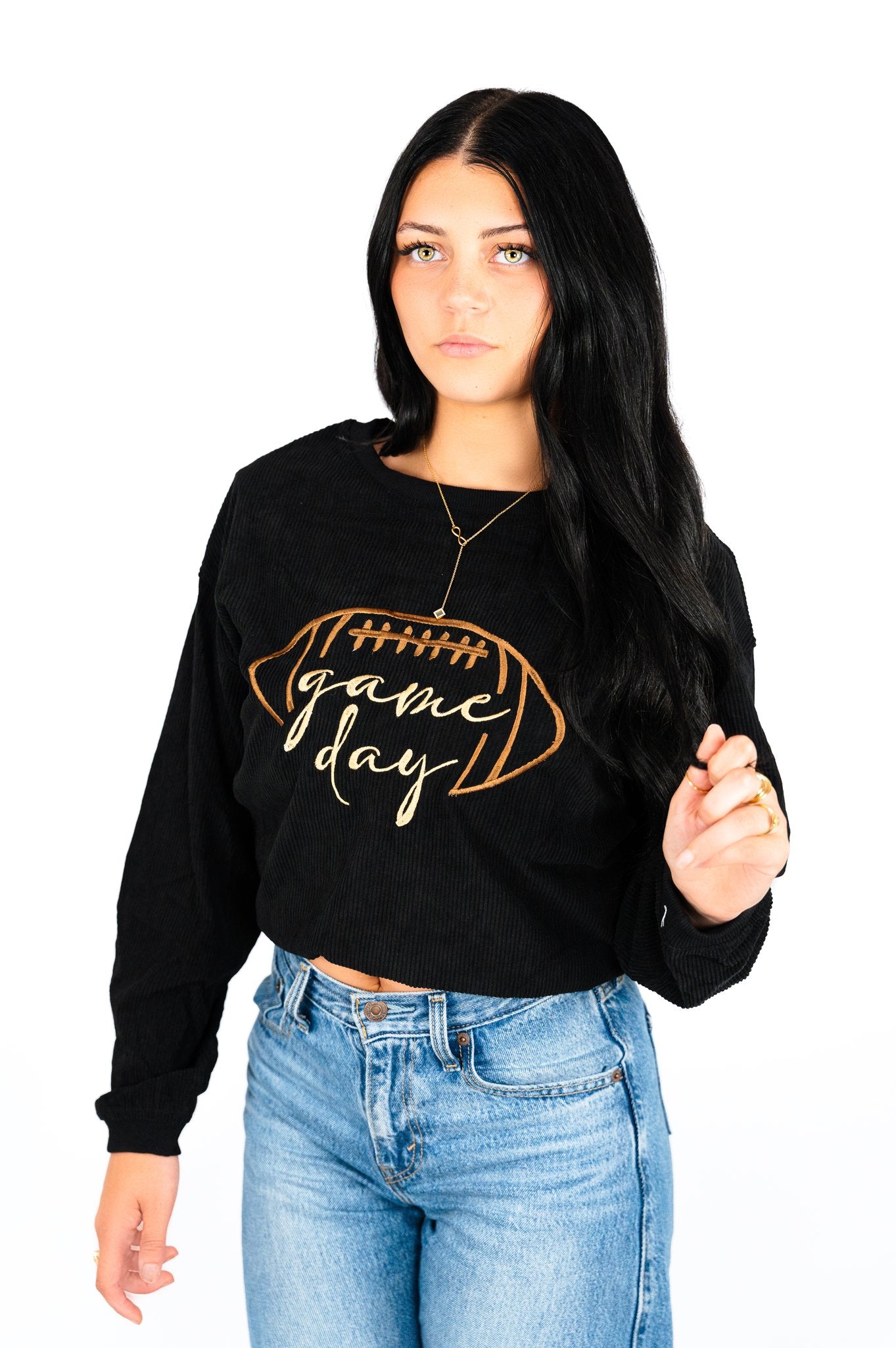 The Varsity Game Day Pullover - Preorder Item — Expected to ship in 2–3 weeks.