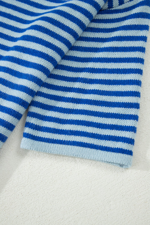 The Coastal Stripe Knit Cardigan