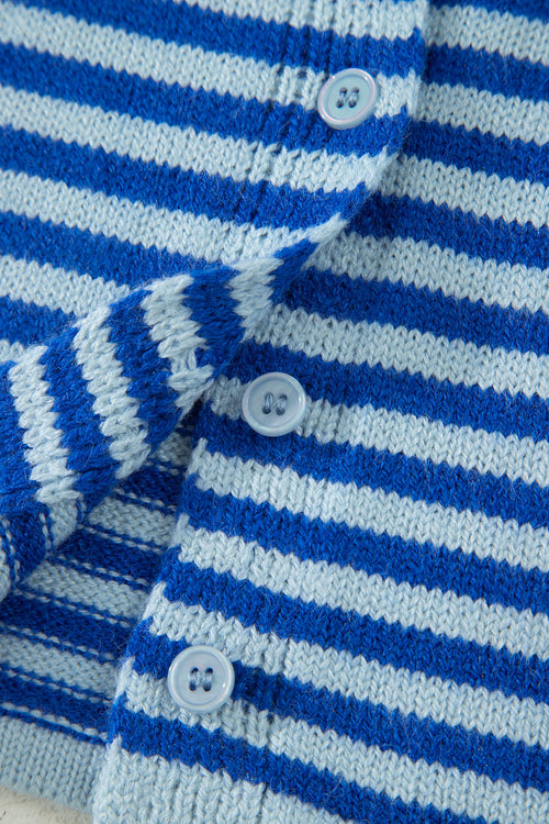 The Coastal Stripe Knit Cardigan