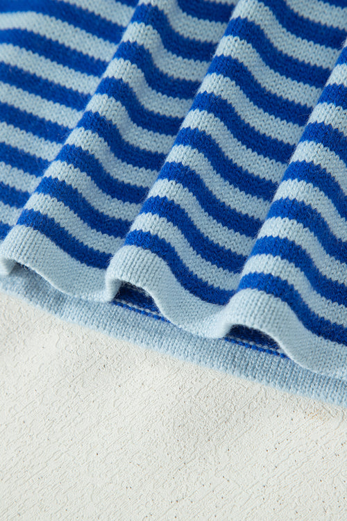 The Coastal Stripe Knit Cardigan