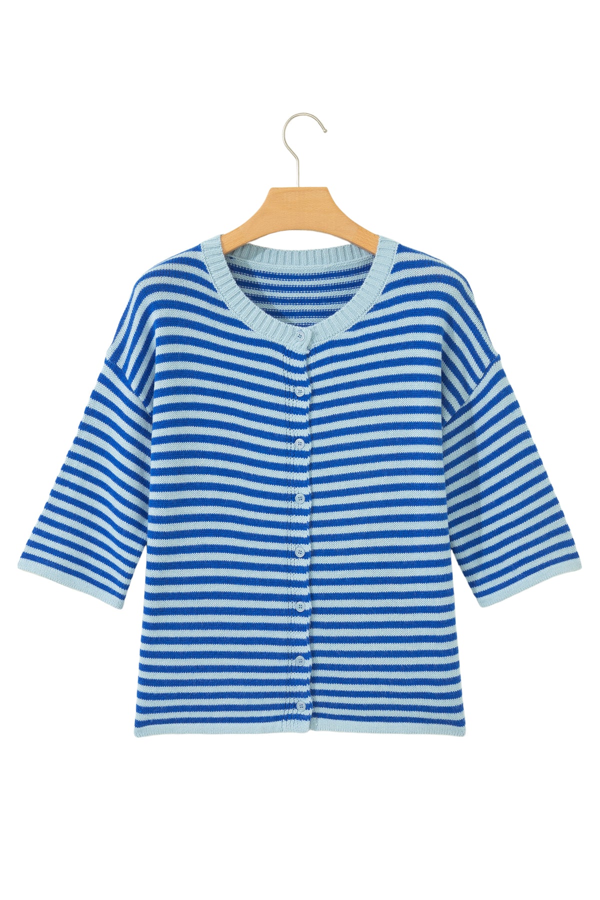 The Coastal Stripe Knit Cardigan
