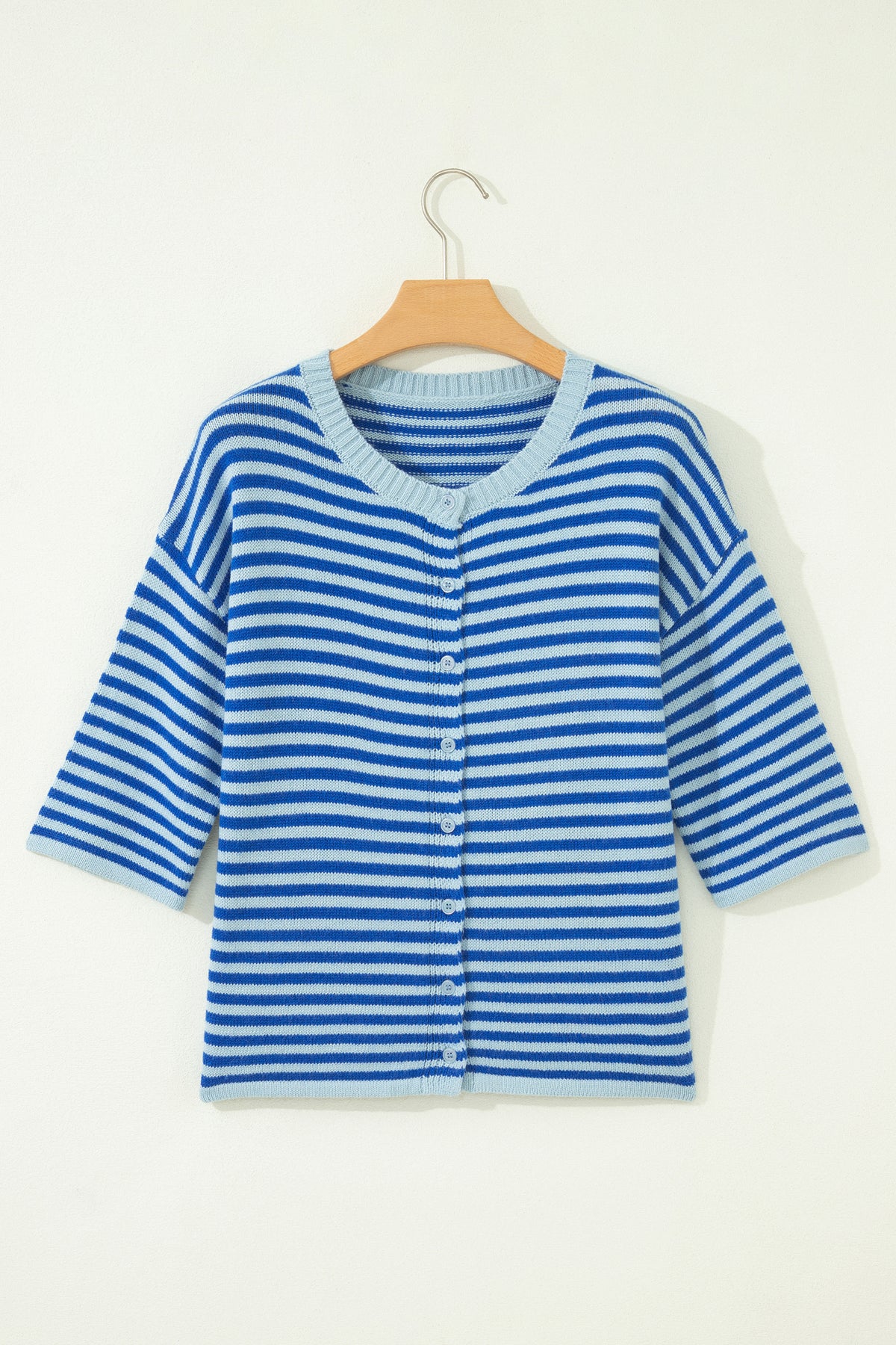 The Coastal Stripe Knit Cardigan