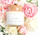 Preorder -  Je T'aime 22 oz Glass Candle
